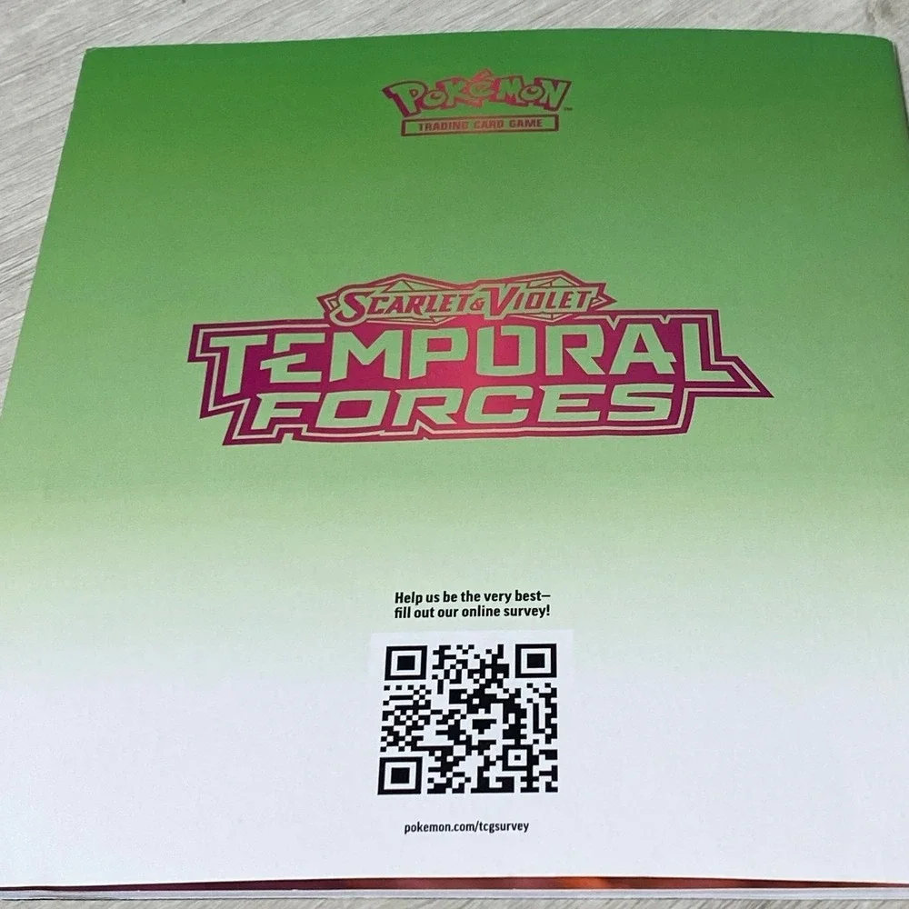 Pokemon TCG Temporal Forces Players Guide Card List Booklet Scarlet Violet 2024
